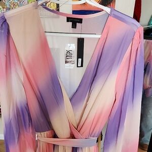 Miss Avenue Gradient Long Sleeve Dress